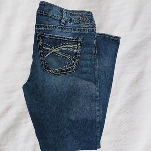 Silver Suki Bootcut‎ Jeans Med Wash Faded Womens W33/L32